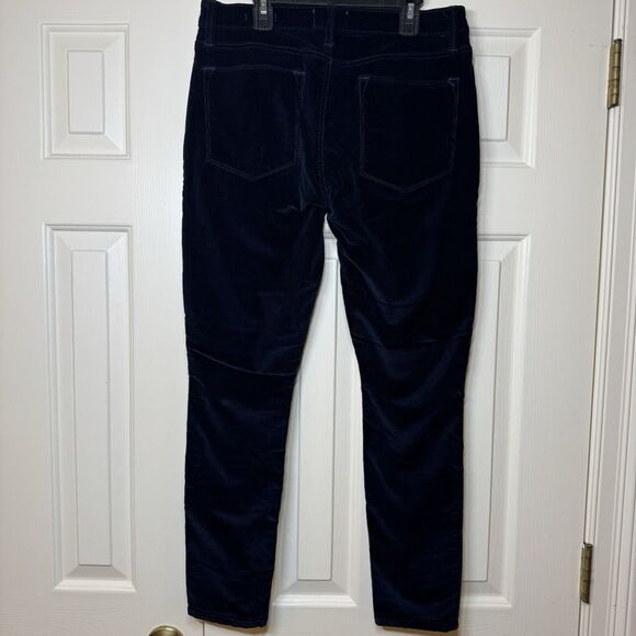 FRAME Le High Skinny Velvet Pants Trousers-Navy Blue Women’s Size 30 - Picture 4 of 7